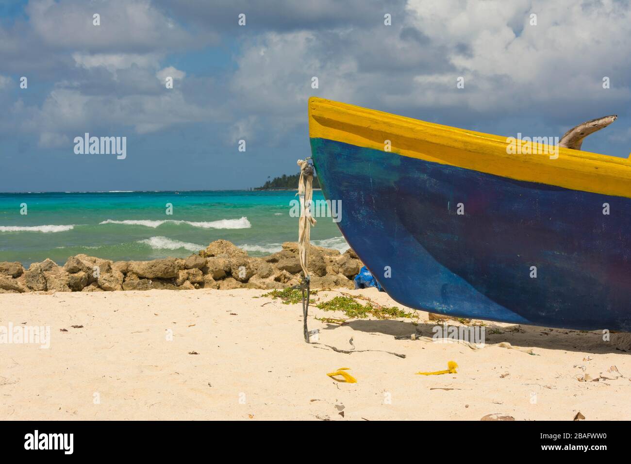 Seascape de sept couleurs de mer Banque D'Images