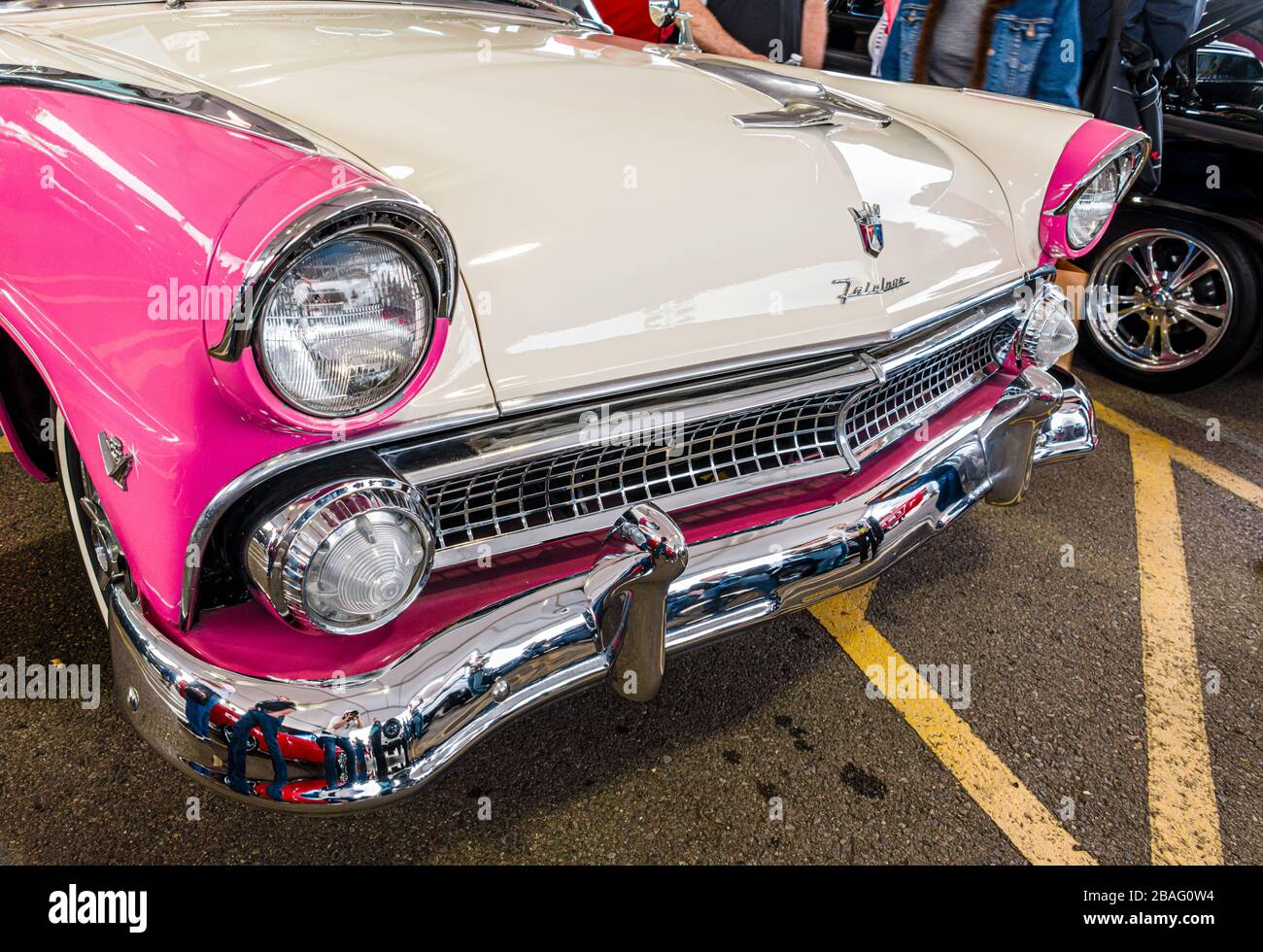 2019 Enchère de Barrett-Jackson Scottsdale, 1955 Ford Crown Victoria Skyliner Banque D'Images