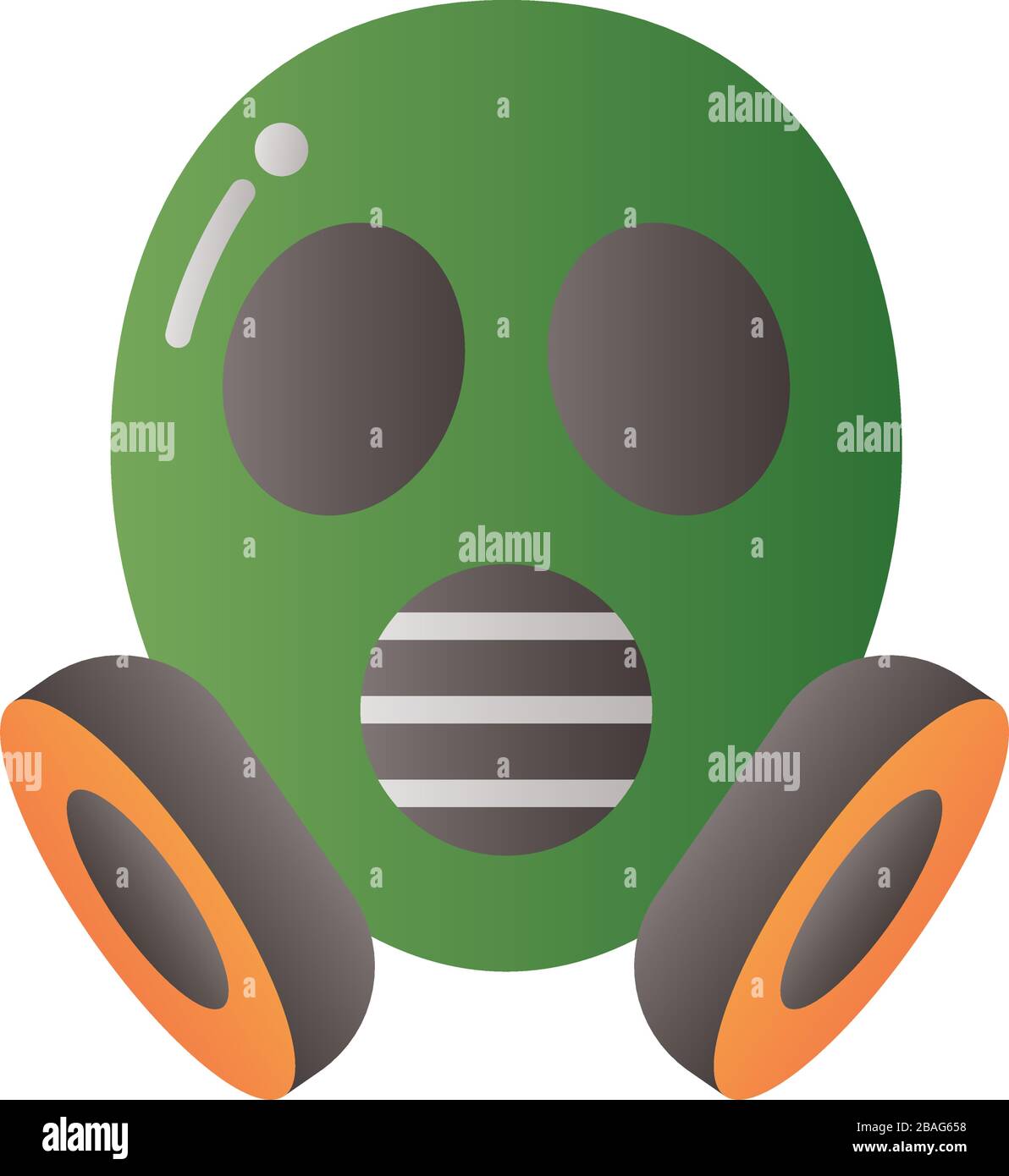 protection du masque de sécurité bio dégradée style Illustration de Vecteur