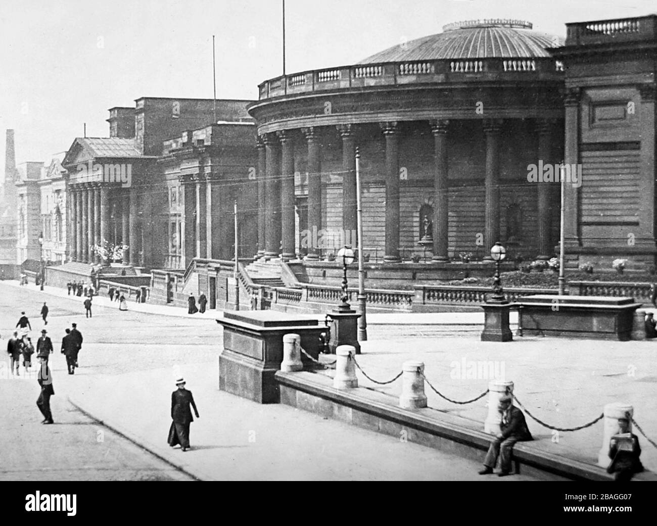 Salle de lecture Picton, Liverpool, époque victorienne Banque D'Images