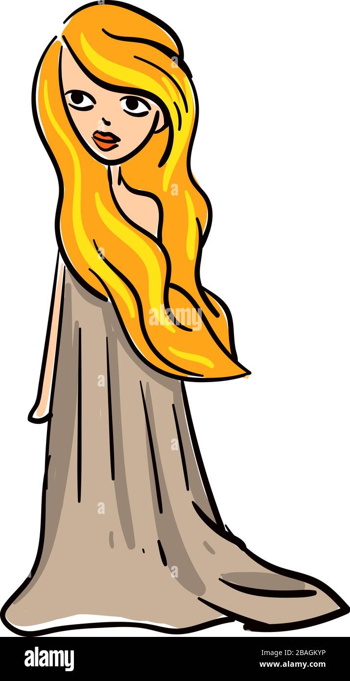 Aphrodite Dieu, illustration, vecteur sur fond blanc Illustration de Vecteur