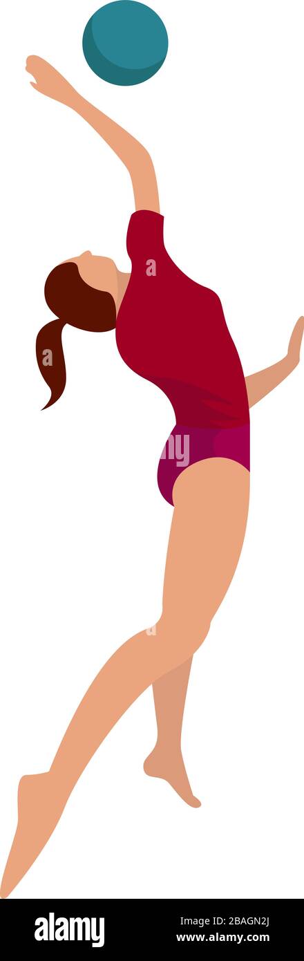 Joueur de Beach-volley, illustration, vecteur sur fond blanc Illustration de Vecteur