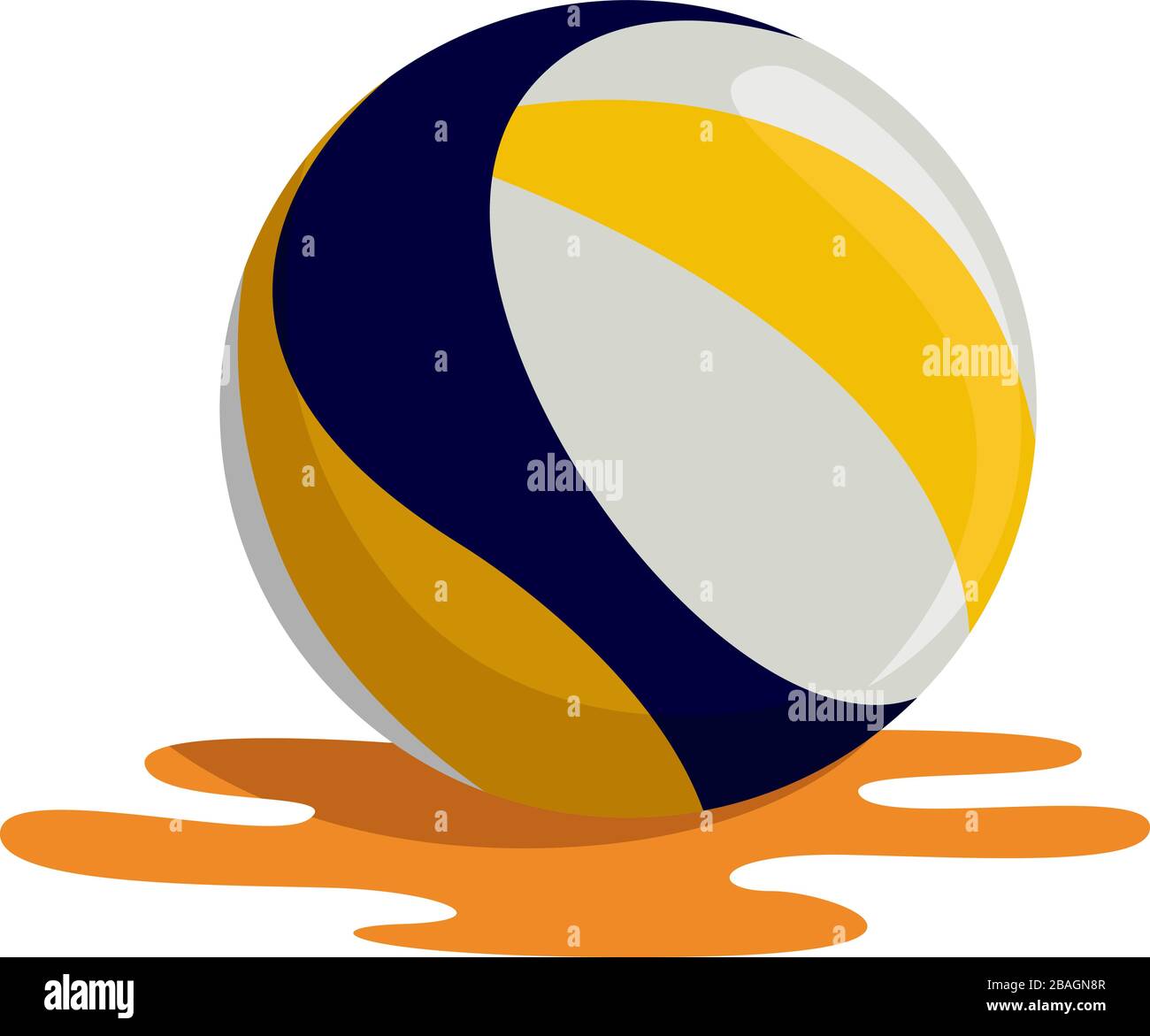 Beach volley ball, illustration, vecteur sur fond blanc Illustration de Vecteur