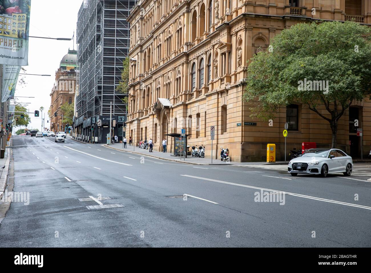 Centre-ville de Sydney, Australie. Lundi 23 mars 2020. Crédit Martin Berry/Alay Live News Banque D'Images