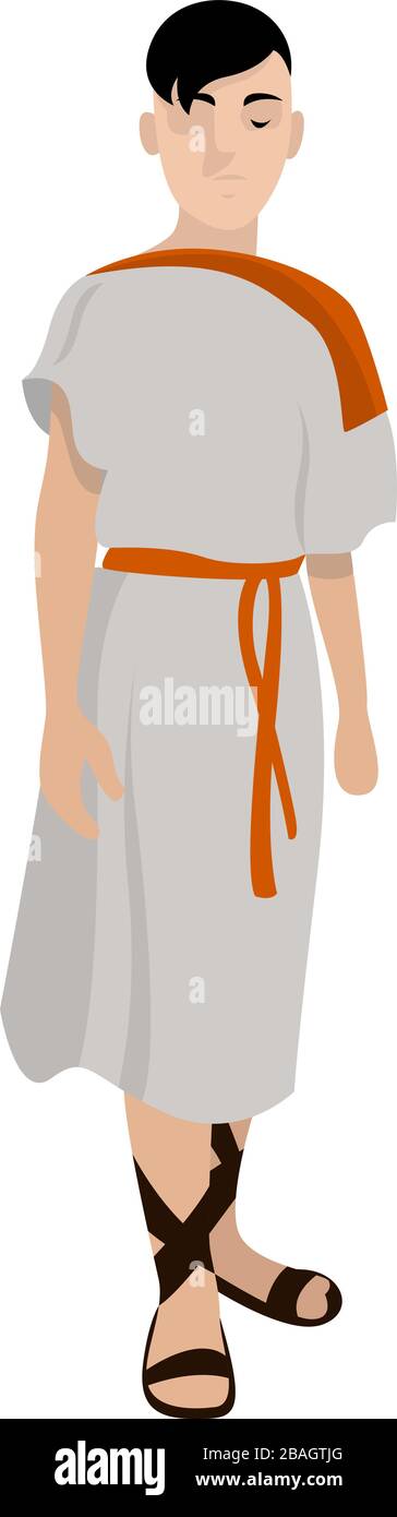 Tunique grecque, illustration, vecteur sur fond blanc Illustration de Vecteur