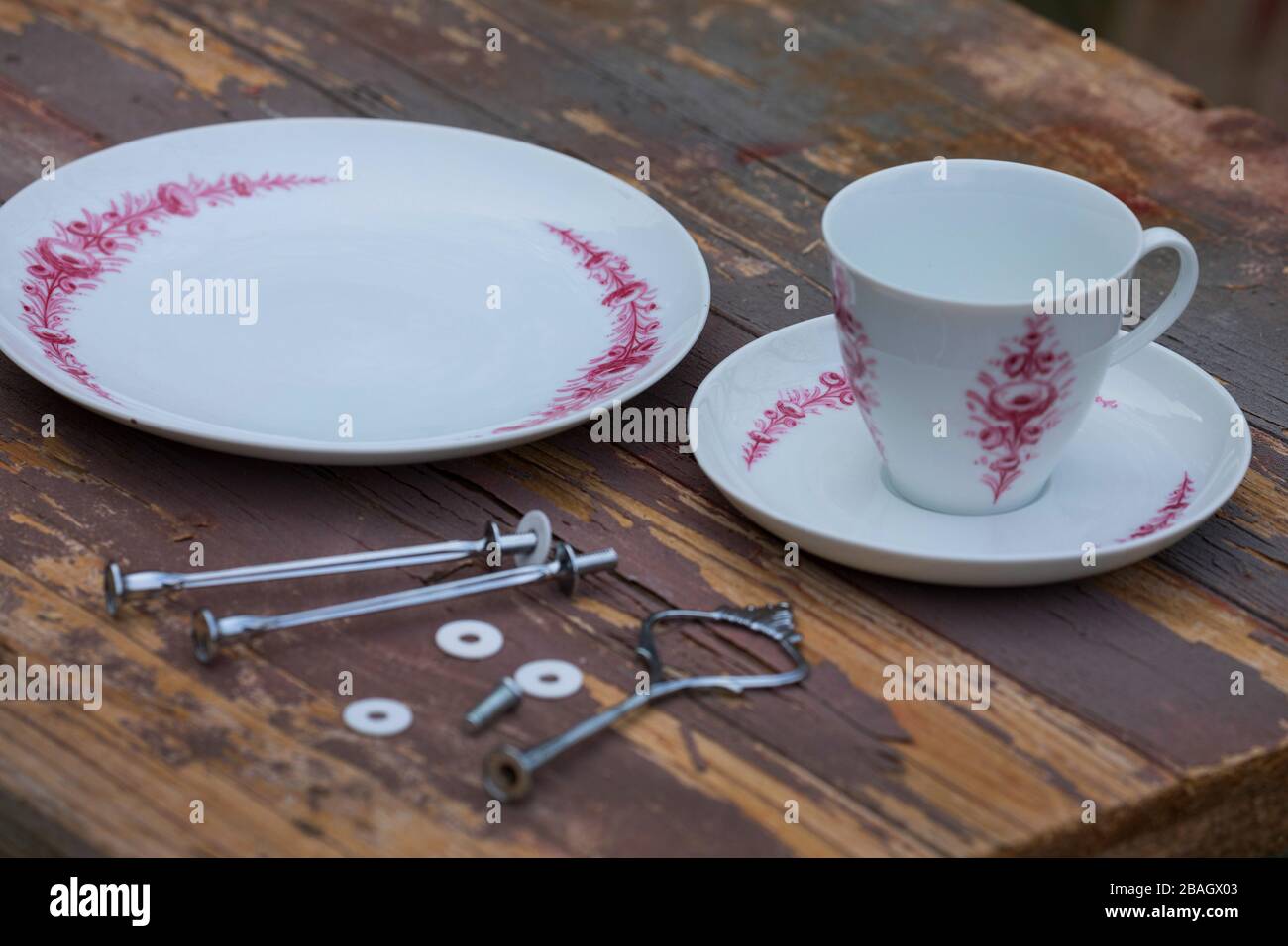 birdhouse est fait avec un vieux café, série photo 1/6, Allemagne Banque D'Images birdhouse est fait avec un vieux café, série photo 1/6, Allemagne Banque D'Images