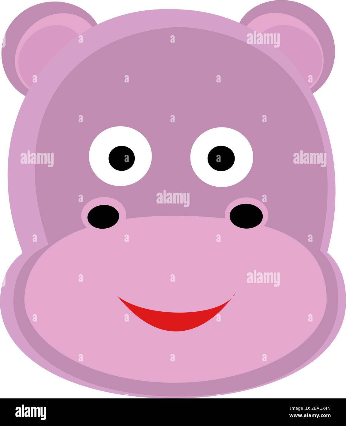 Tête hipos, illustration, vecteur sur fond blanc Illustration de Vecteur