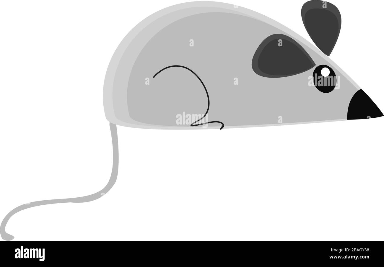 Petite souris, illustration, vecteur sur fond blanc Illustration de Vecteur