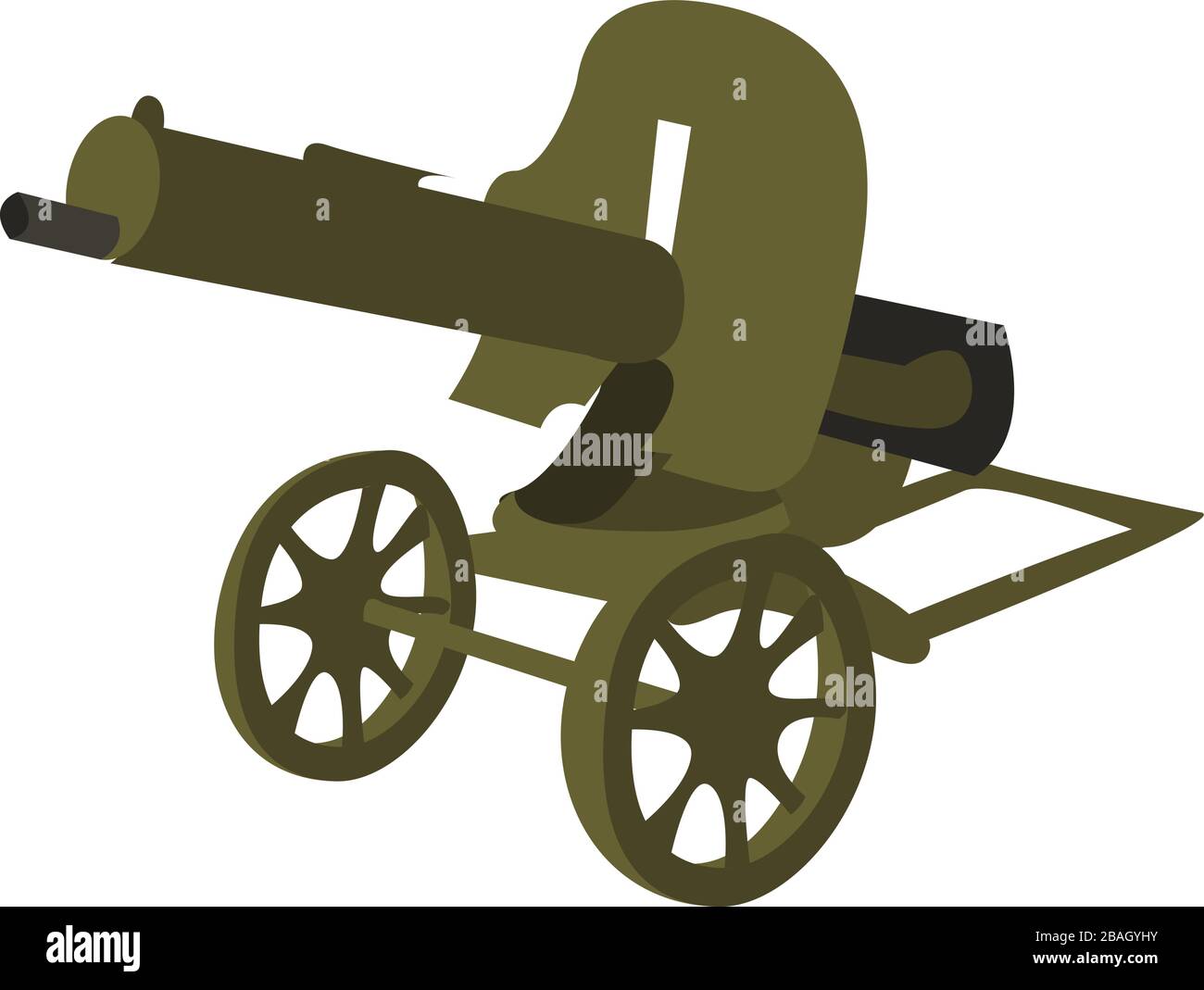 Pistolet Maxim, illustration, vecteur sur fond blanc Illustration de Vecteur