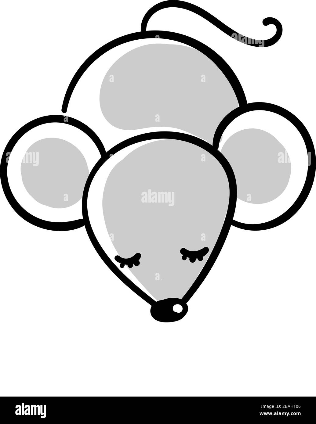 Souris en veille, illustration, vecteur sur fond blanc Illustration de Vecteur