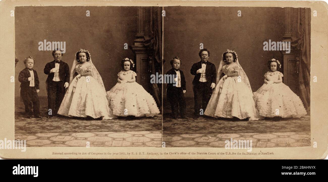 La fête du mariage fée, par Mathew Brady, 1863 Banque D'Images