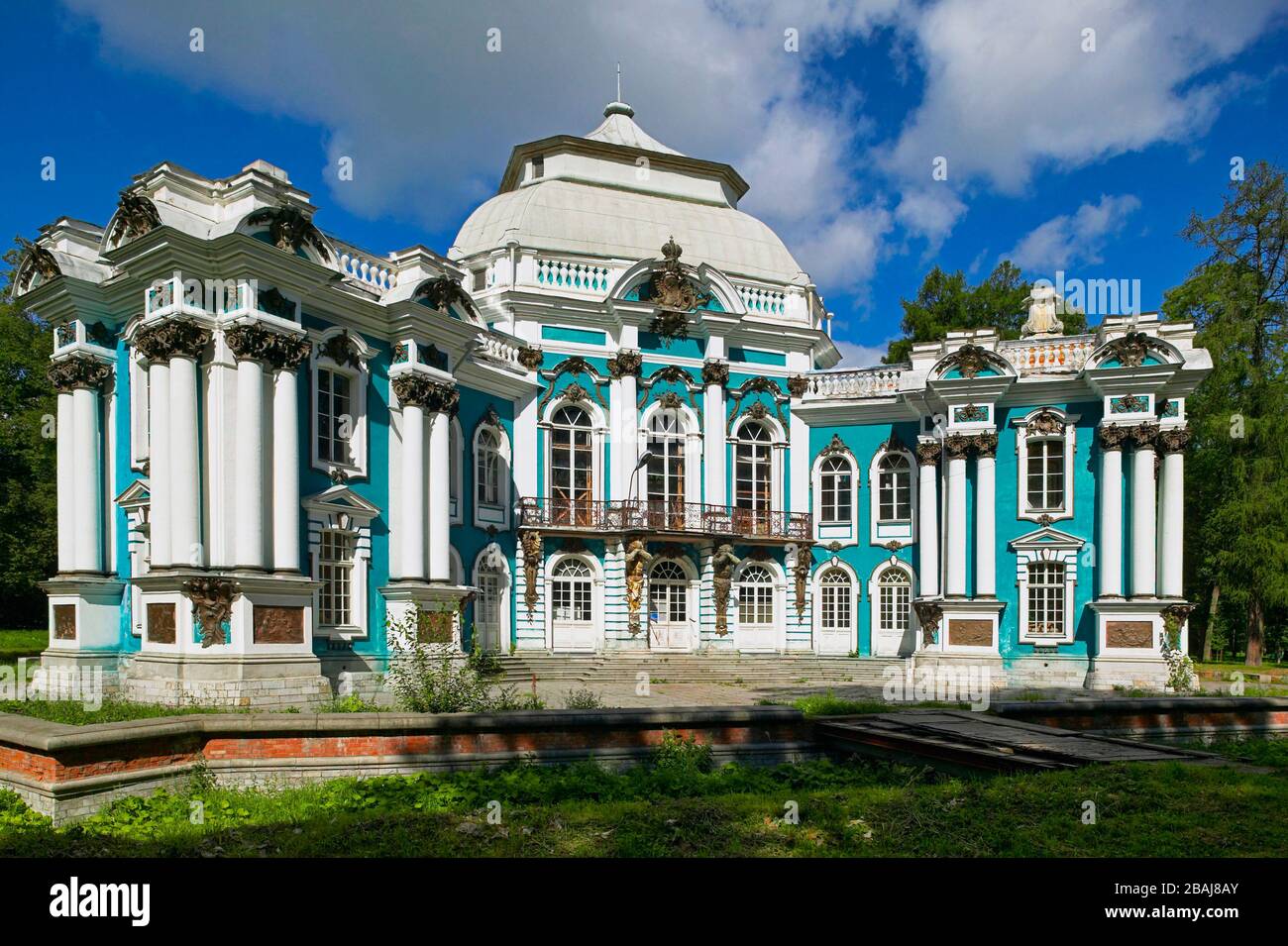 Hermitage dans le Parc du Palais de Catherine, le Musée de l'Hermitage (Palais d'hiver), Tsarskoye Selo (Pouchkine), au sud de Saint-Pétersbourg, F russe Banque D'Images