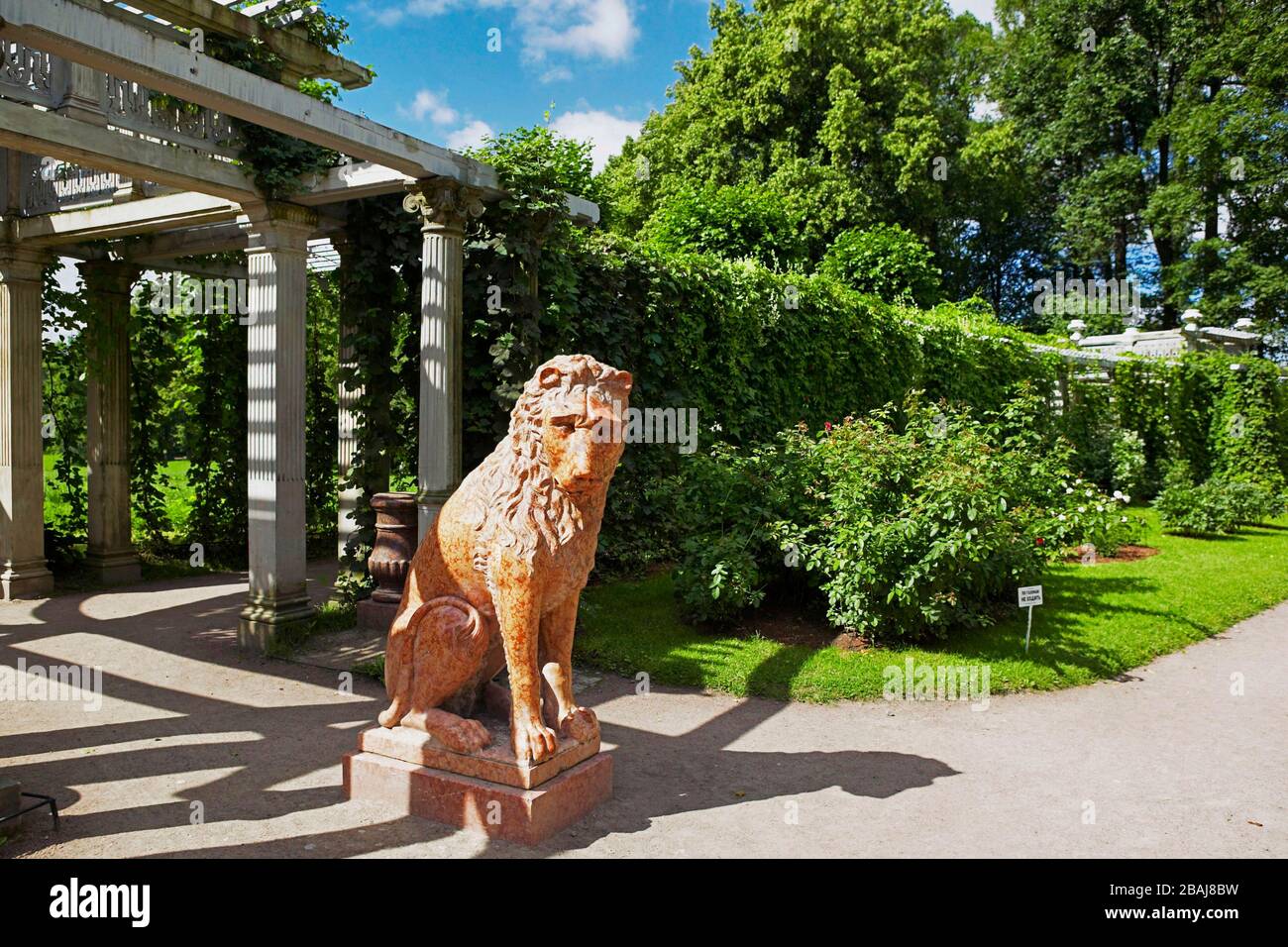 Le Parc du Palais Catherine, le Musée de l'Hermitage (Palais d'hiver), Tsarskoye Selo (Pouchkine), au sud de Saint-Pétersbourg, Fédération de Russie Banque D'Images