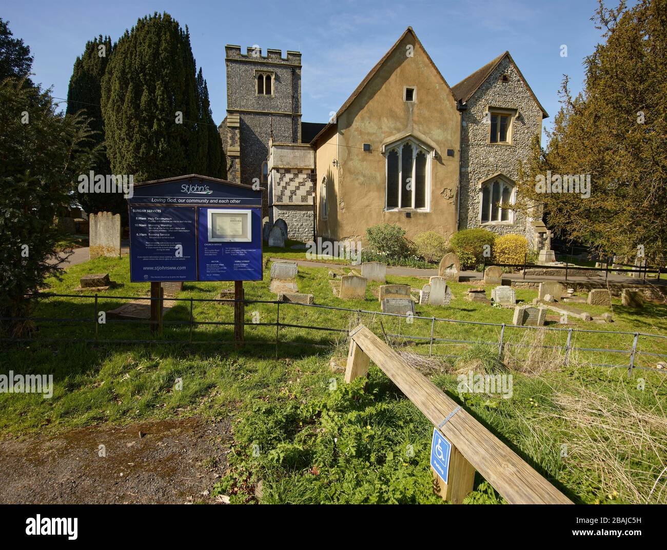 Église Saint-Jean-Baptiste, West Wickham, Angleterre, Royaume-Uni, Europe Banque D'Images