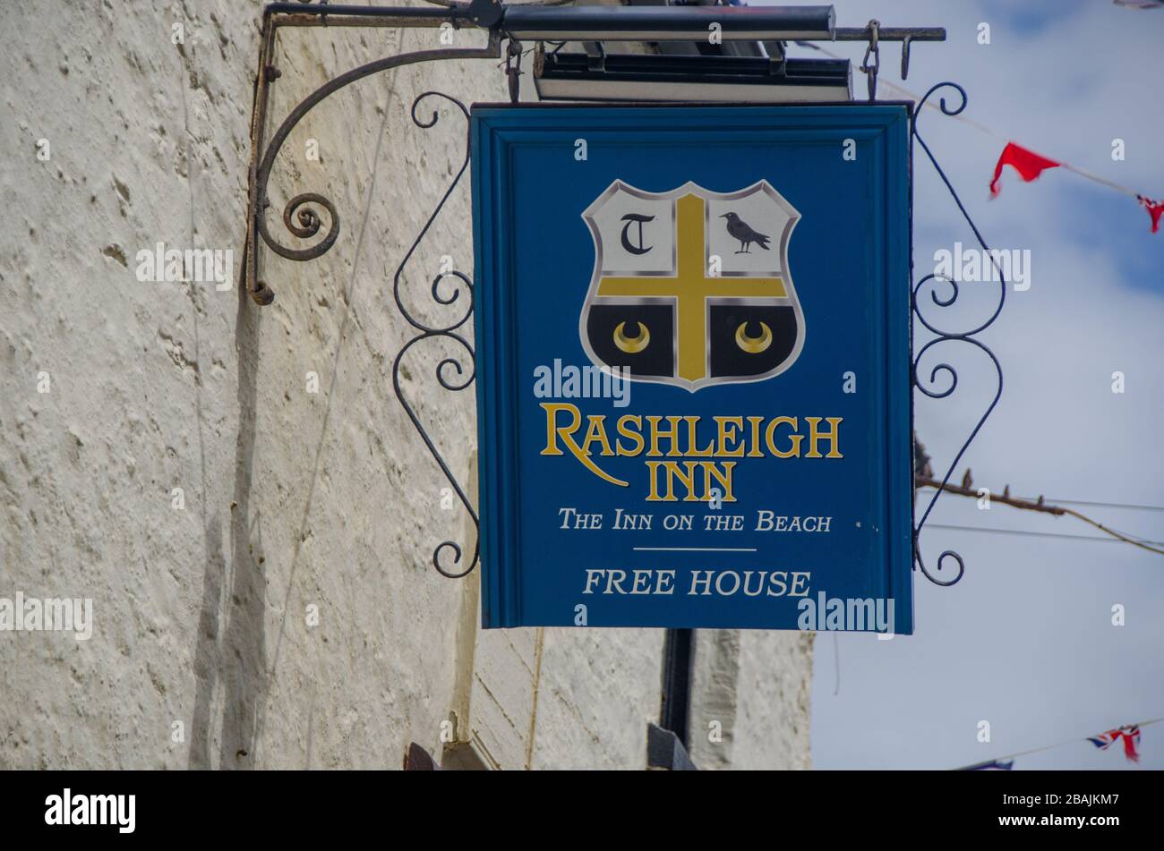 The Rashleigh Inn at Polkerris, par à Cornwall, Angleterre, Royaume-Uni Banque D'Images