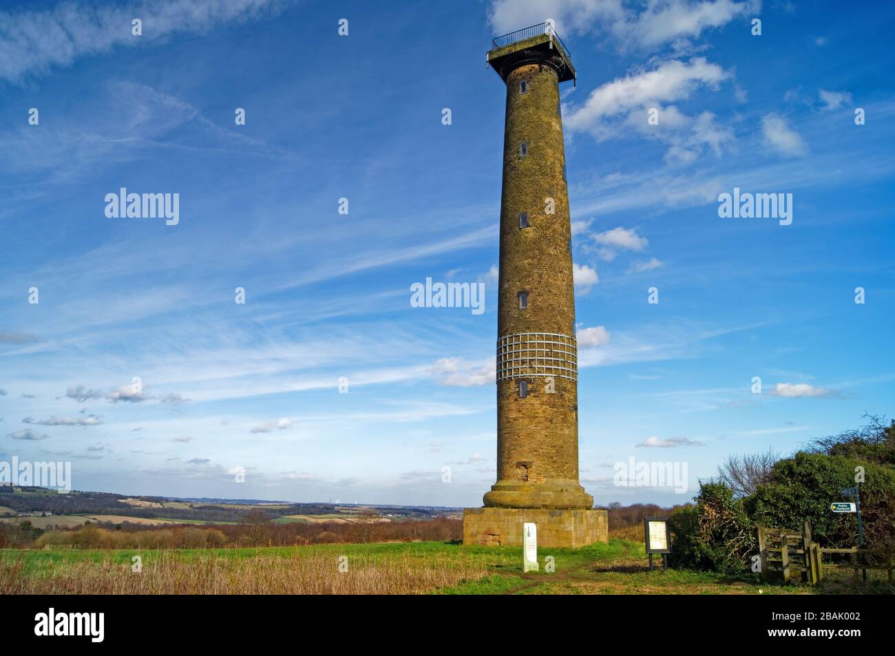 Royaume-Uni, Yorkshire du Sud, Rotherham, Keppel's Column Banque D'Images