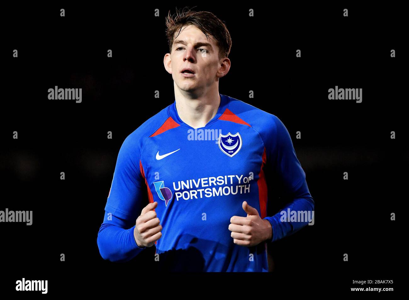 Steve Seddon de Portsmouth - Portsmouth / Arsenal, The Emirates FA Cup cinquième tour, Fratton Park, Portsmouth, Royaume-Uni - 2 mars 2020 usage éditorial seulement - les restrictions de DataCo s'appliquent Banque D'Images