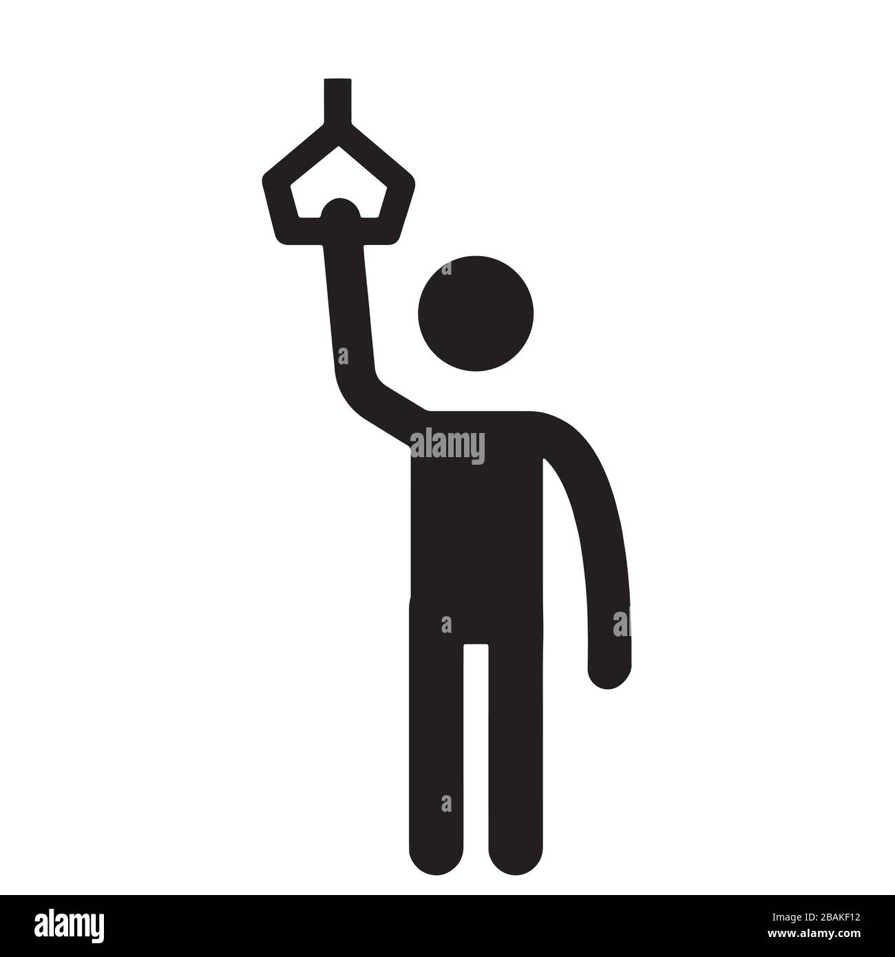 Homme debout dans UNE illustration vectorielle de bus public Illustration de Vecteur