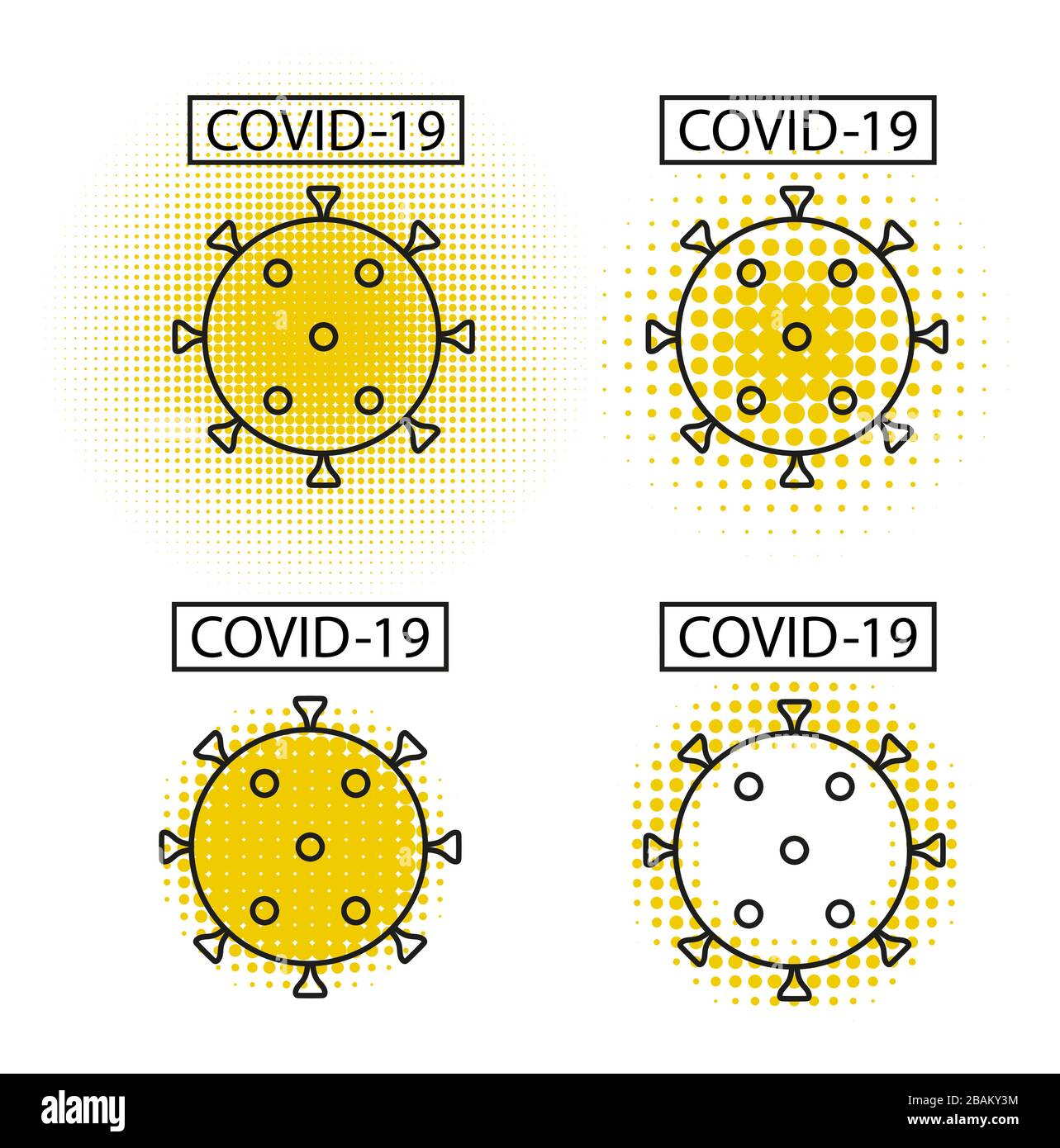 Icône Coronavirus.propagation du virus. Infection à la grippe. Propagation du virus Airborn. Illustration de Vecteur