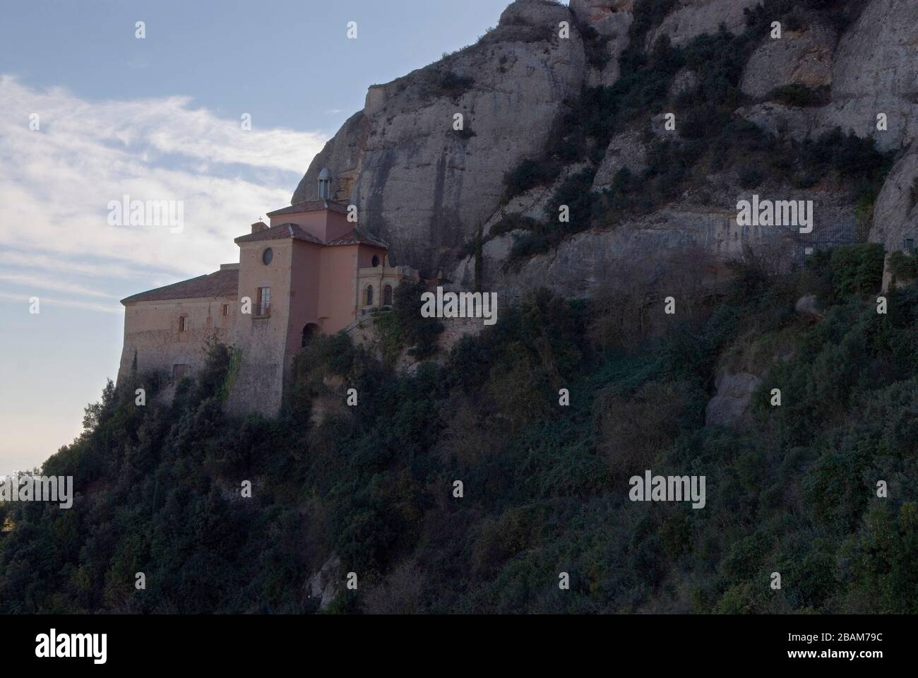 Santa Cova, Montserrat, Catalogne, Europe Banque D'Images