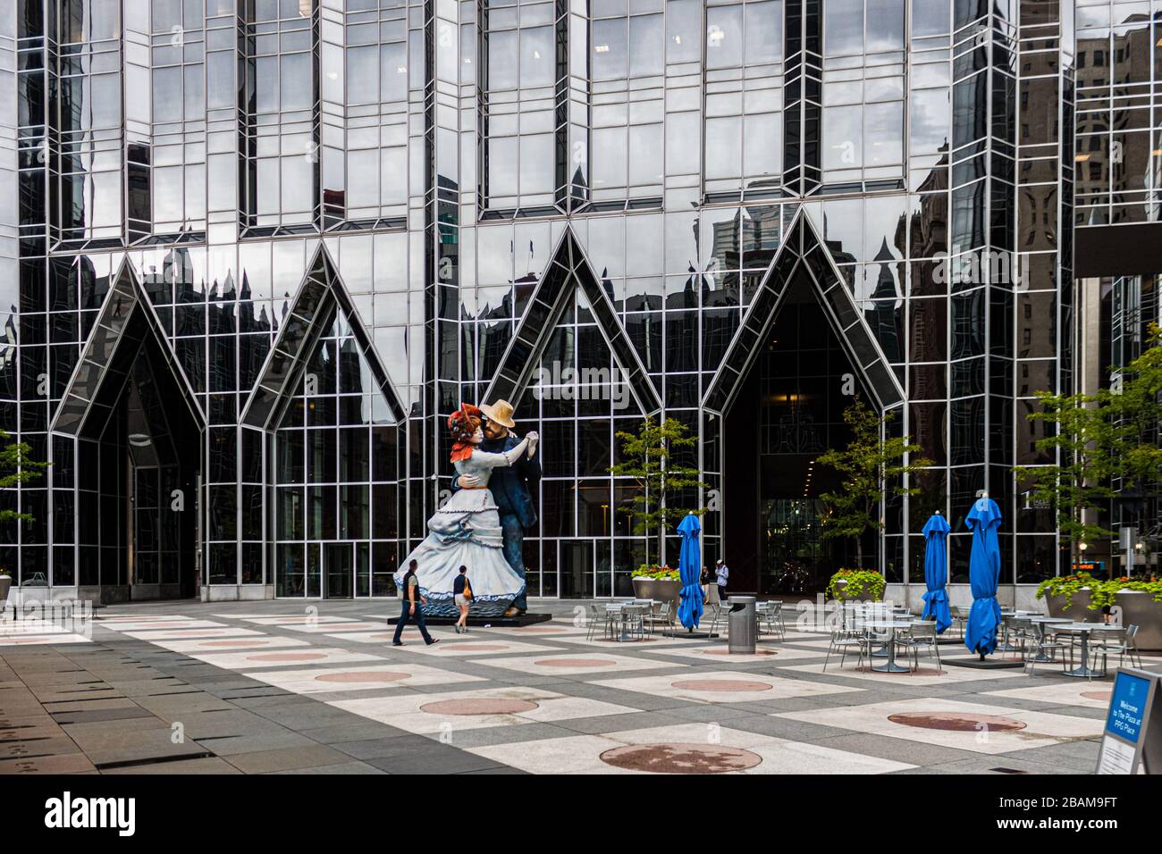 Seward Johnson Sculpture PPG place Pittsburgh en 2014 Banque D'Images