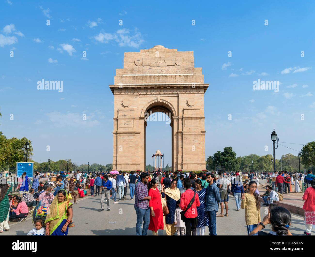 La porte de l'Inde, Rajpath, New Delhi, Delhi, Inde Banque D'Images