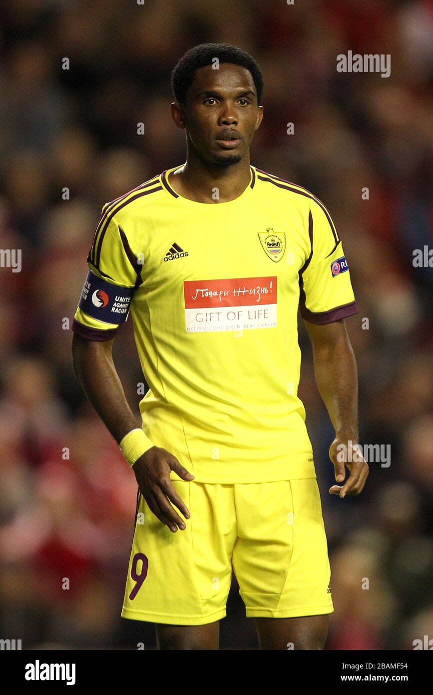 Samuel Eto'o, Anzhi Makhachkala Banque D'Images