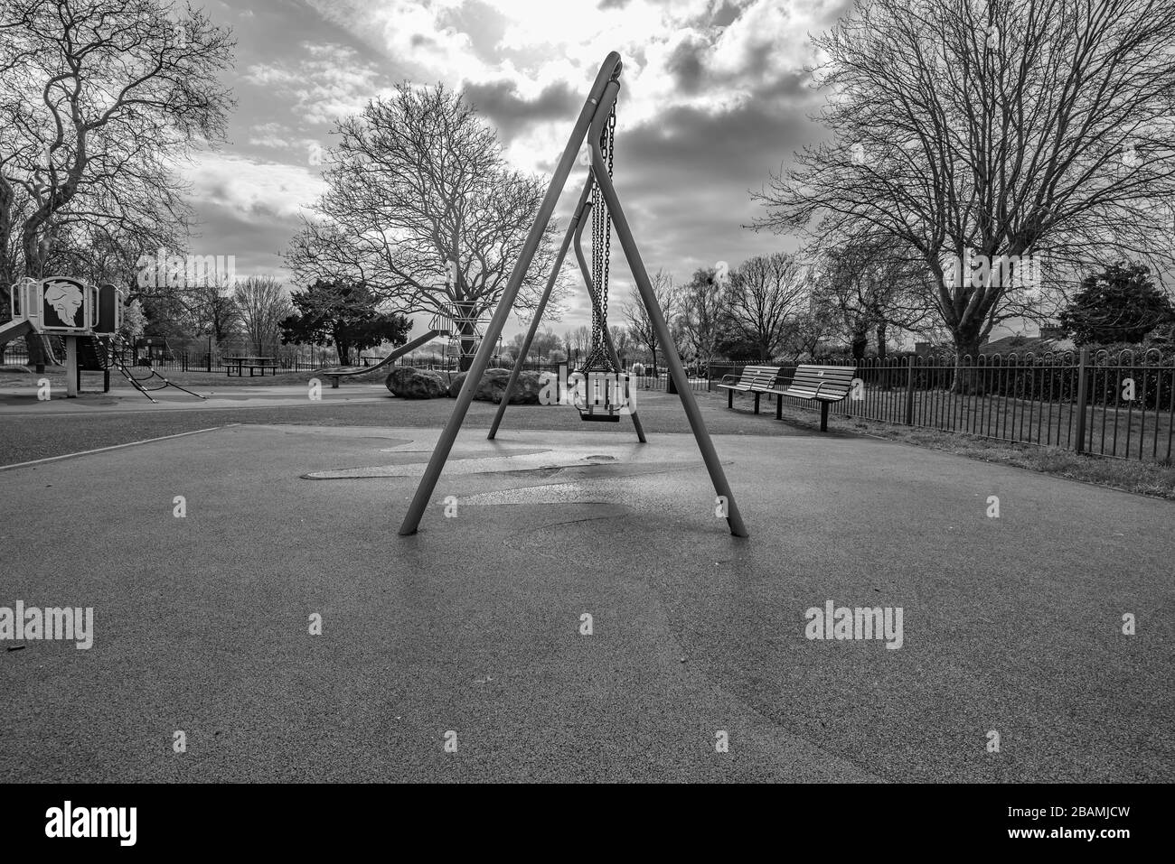 Londres Boston Manor Parks installations sous le verrouillage Banque D'Images