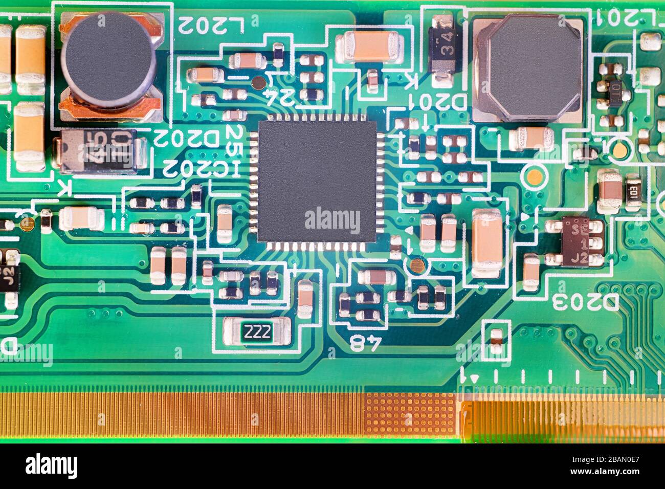 Gros plan électrique. Texture abstraite du thème technologique Banque D'Images
