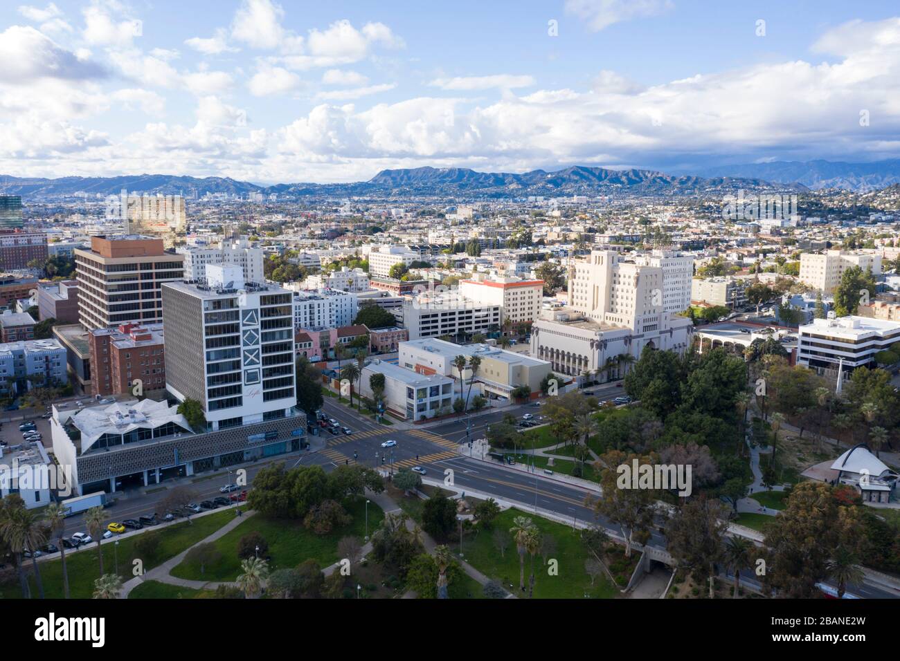 Westlake vue aérienne Los Angeles Banque D'Images
