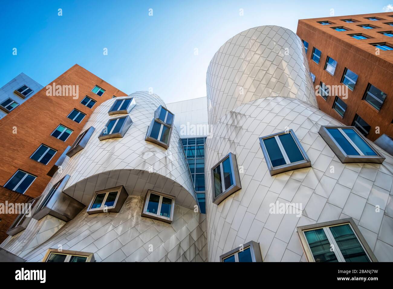 The Ray and Maria Strata Center, MIT, Boston. Conçu par l'architecte Frank Gehry. Banque D'Images