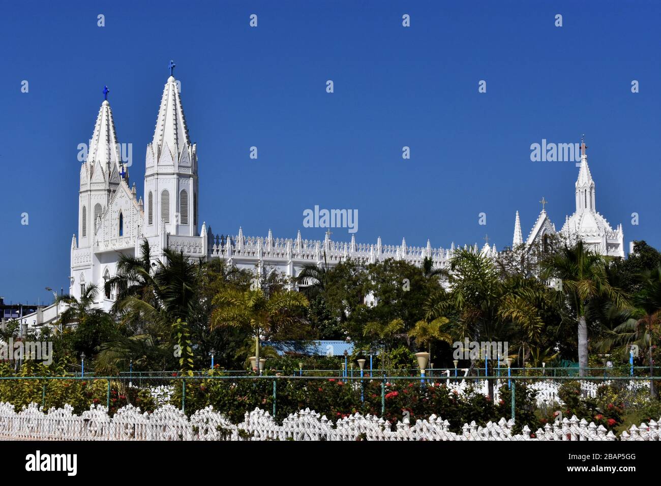 Église Annai Velangkanni Banque D'Images