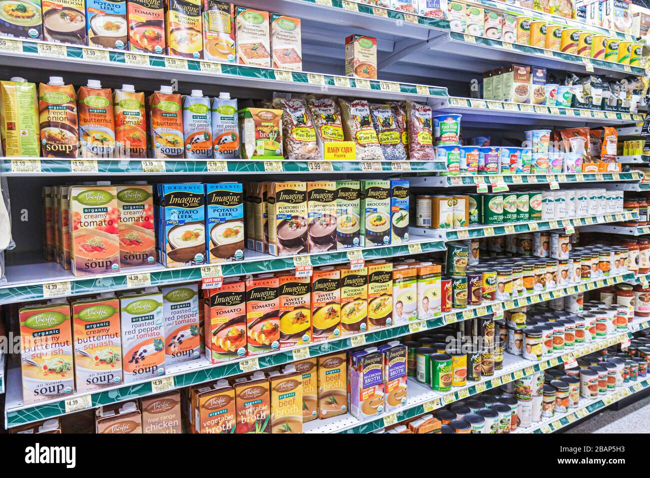 Miami Beach Florida,Publix,magasin d'alimentation,supermarché,nourriture,vente de cas d'exposition,marques,shopping shopper shoppers magasins marché marchés acheter Banque D'Images