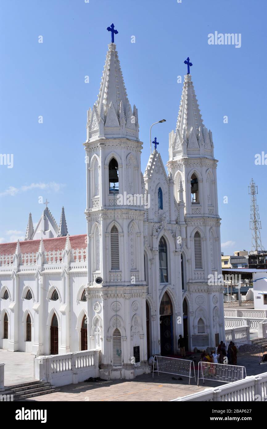 Église Annai Velangkanni Banque D'Images