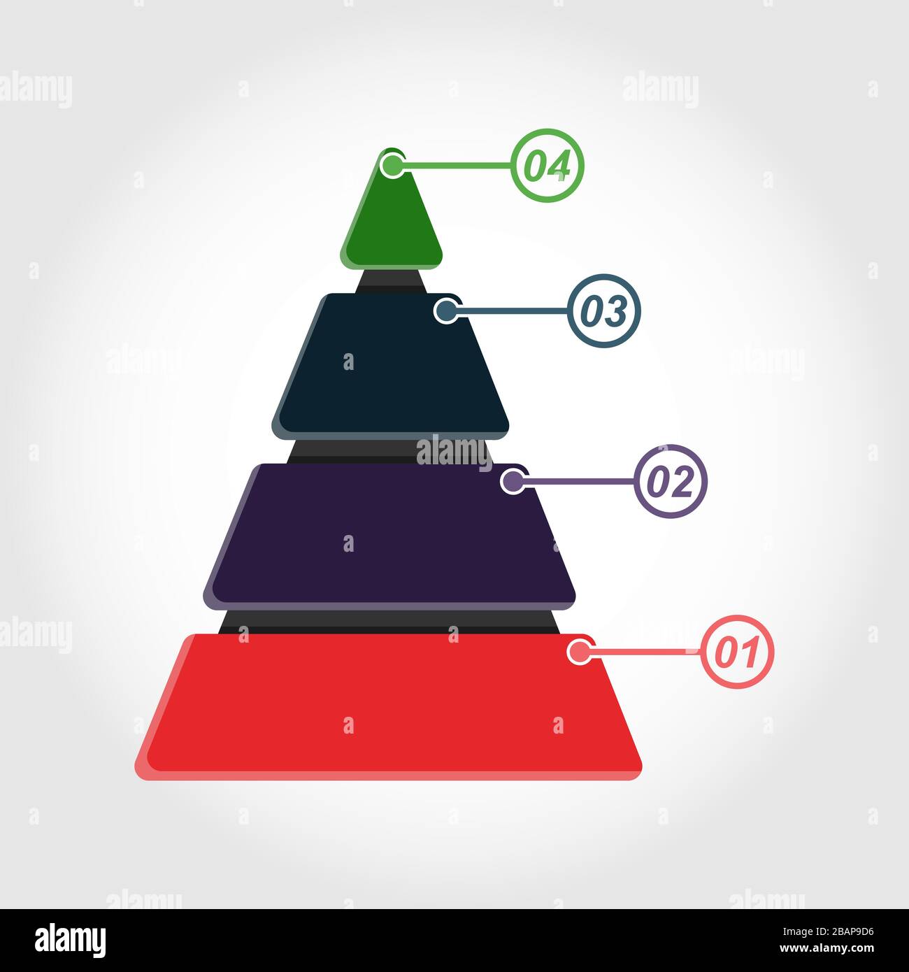 Modèle de plan d'affaires, ventes, marketing, affaires et finances. 4 étapes de la réussite. Illustration du stock vectoriel. Illustration de Vecteur