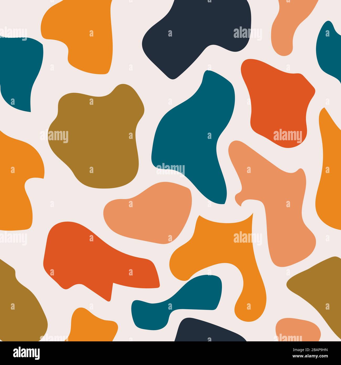 Répétition transparente avec formes abstraites. Couleurs aléatoires modernes. Idéal pour les textiles, l'emballage, l'impression papier, les fonds et textures simples. Illustration de Vecteur