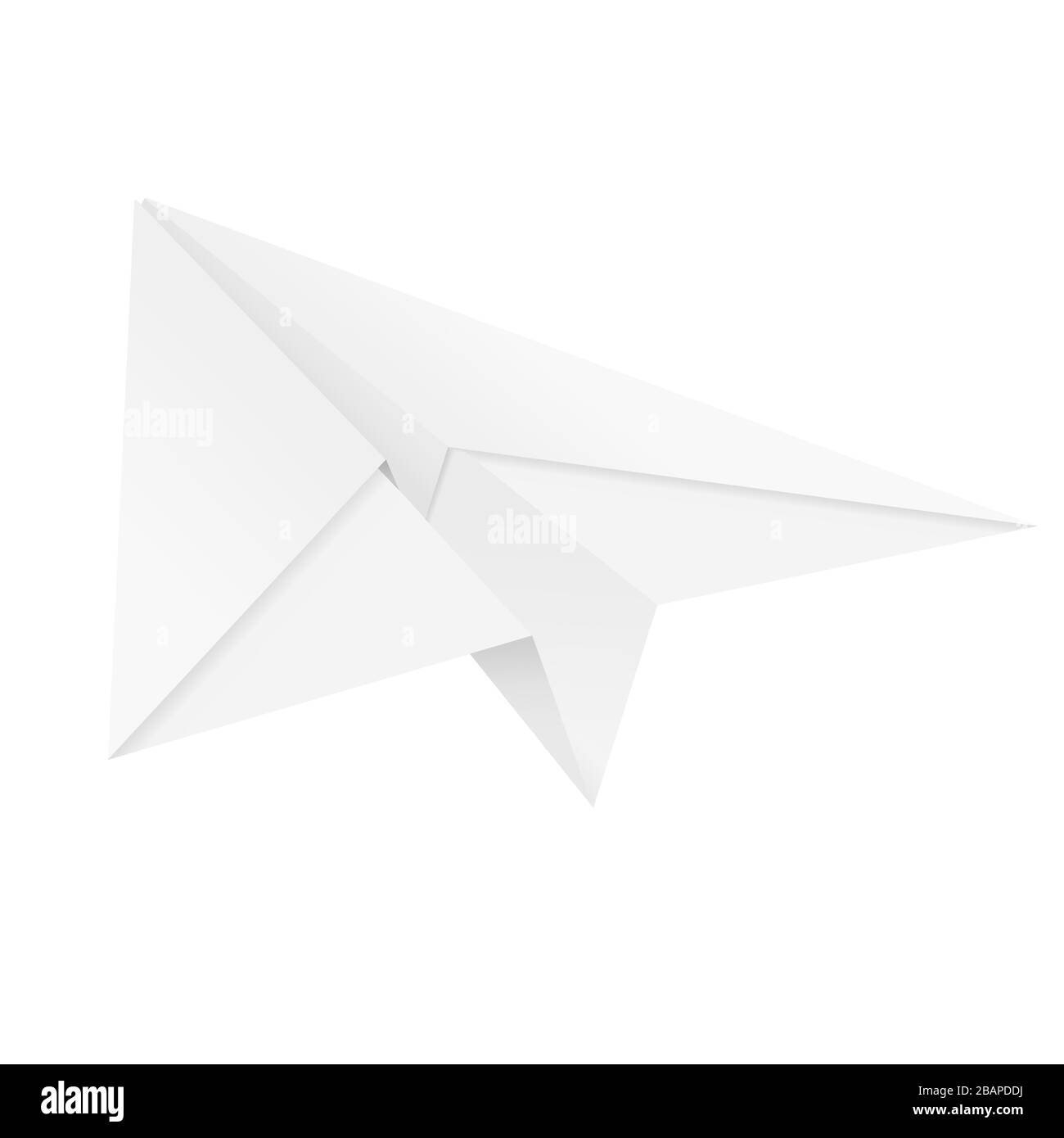 Avion en papier. Patin replié Illustration de Vecteur