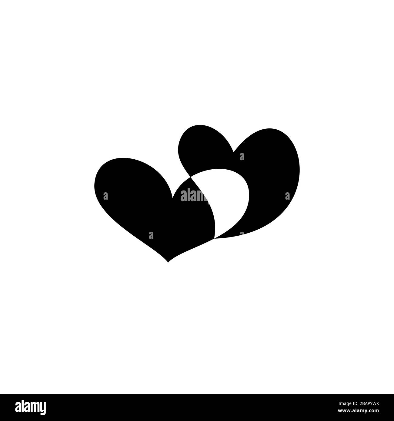 Joyeuses fêtes de Saint Valentin et des éléments de design de mariage Illustration de Vecteur