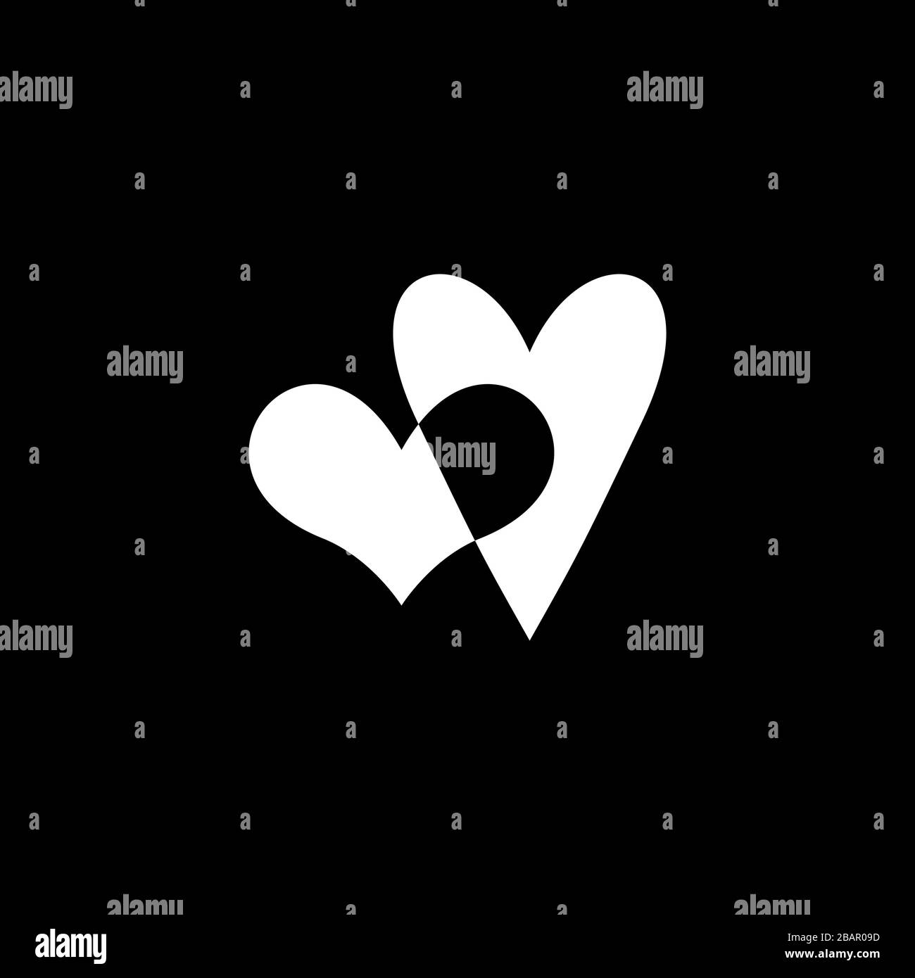 Joyeuses fêtes de Saint Valentin et des éléments de design de mariage Illustration de Vecteur