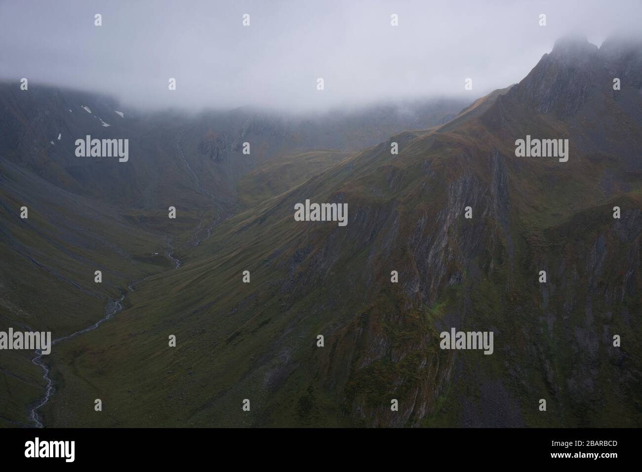 haut de la page val ferret en valais, suisse Banque D'Images