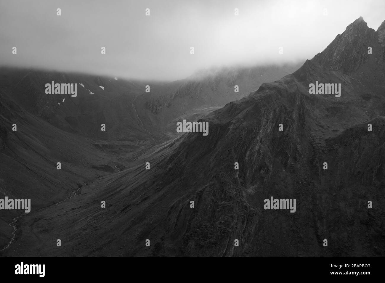 haut de la page val ferret en valais, suisse Banque D'Images