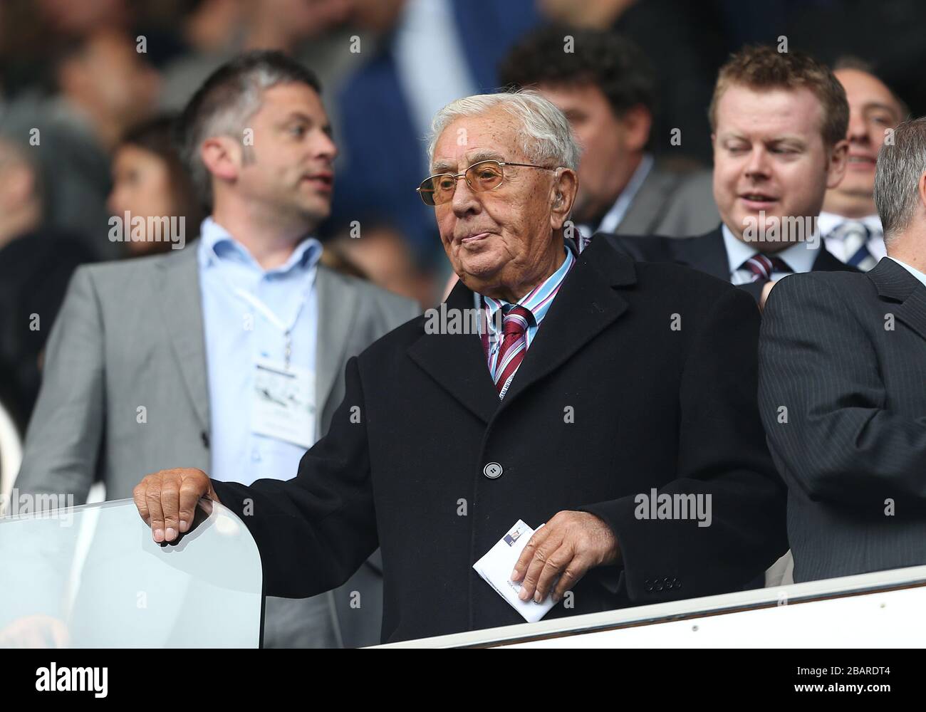 Doug Ellis dans les tribunes Banque D'Images