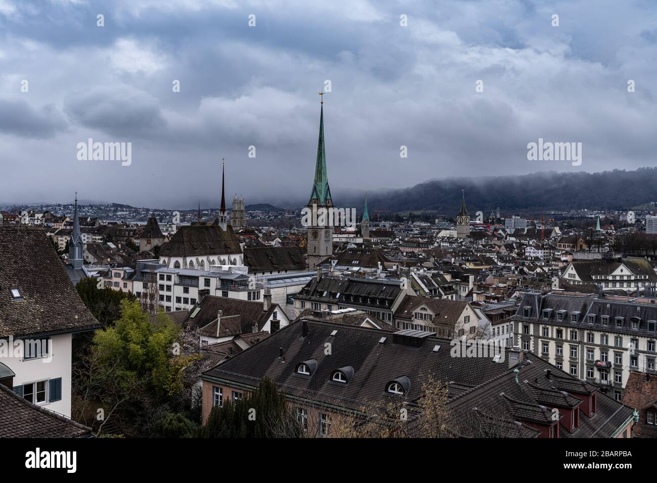 Zurich suisse vue urbaine Banque D'Images