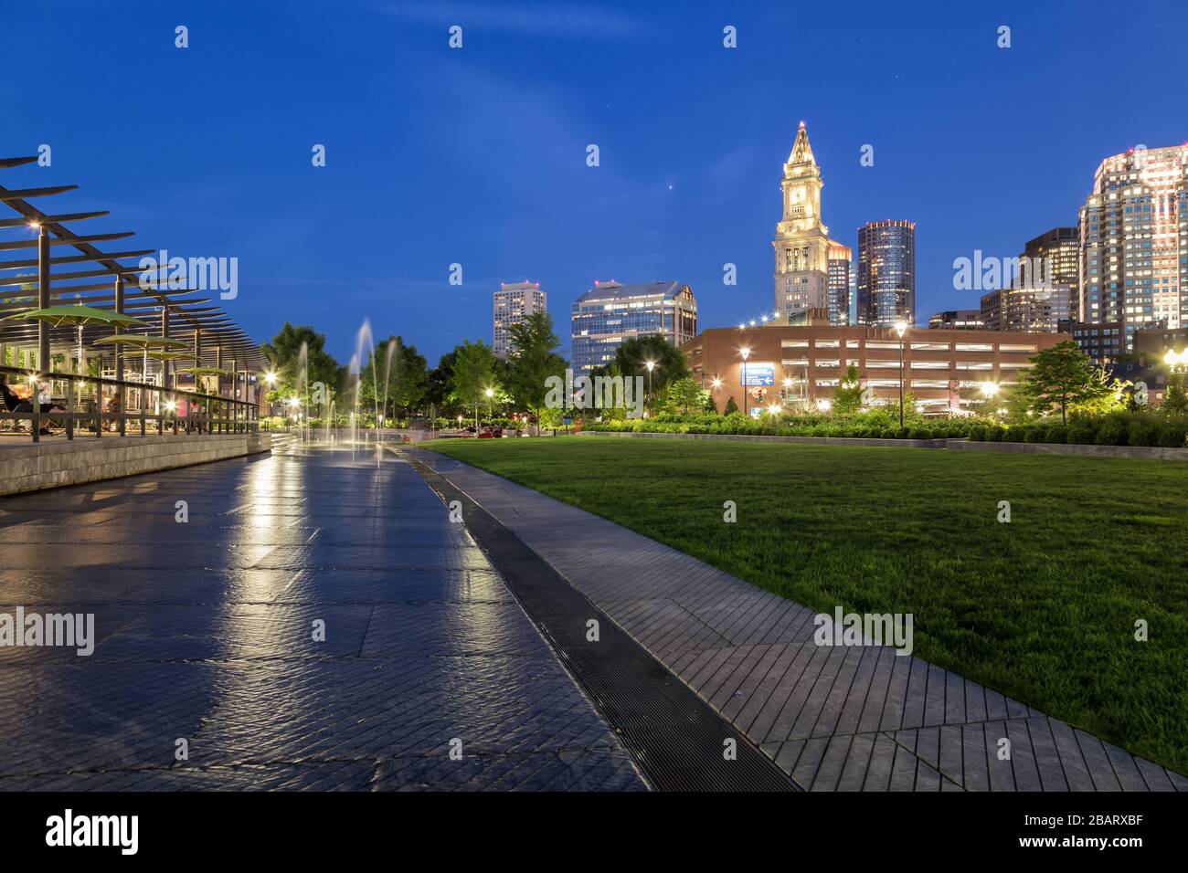 Rose Kennedy Greenway Park, Boston Banque D'Images