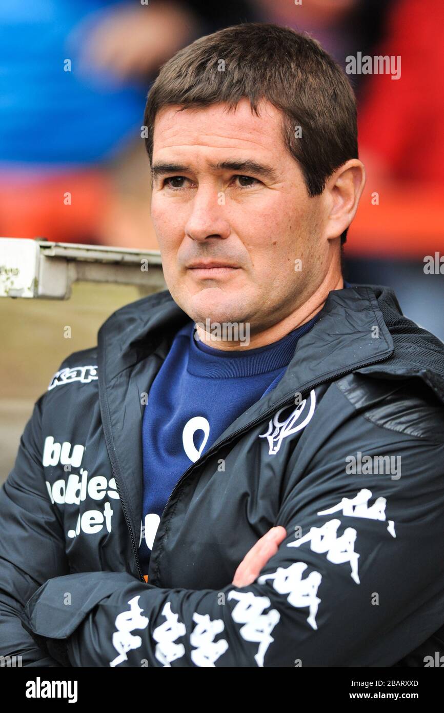 Nigel Clough, directeur du comté de Derby Banque D'Images