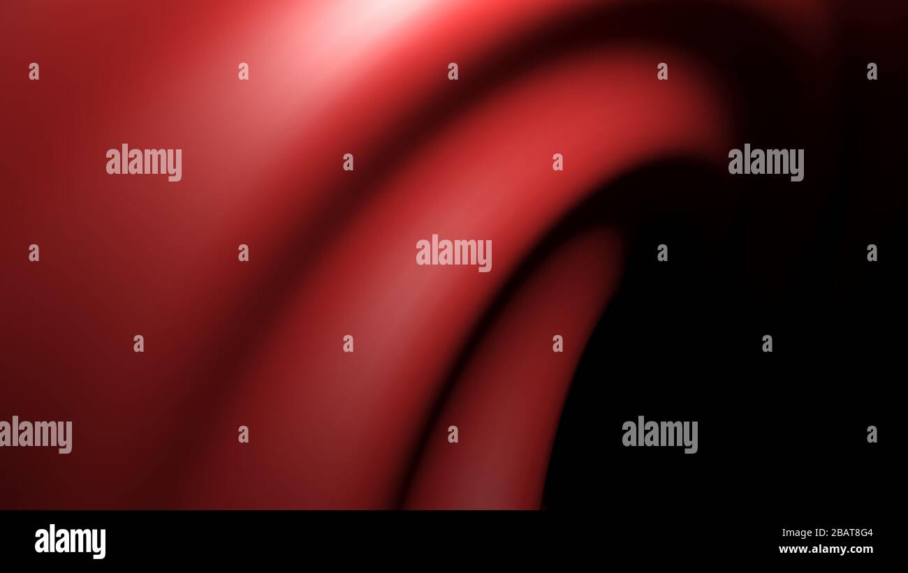 Surface ondulée rouge d'arrière-plan - illustration de rendu tridimensionnelle Banque D'Images