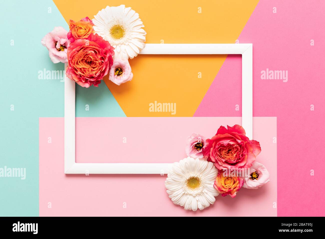 Happy Birthday Greeting Card Flowers Banque D Image Et Photos Alamy