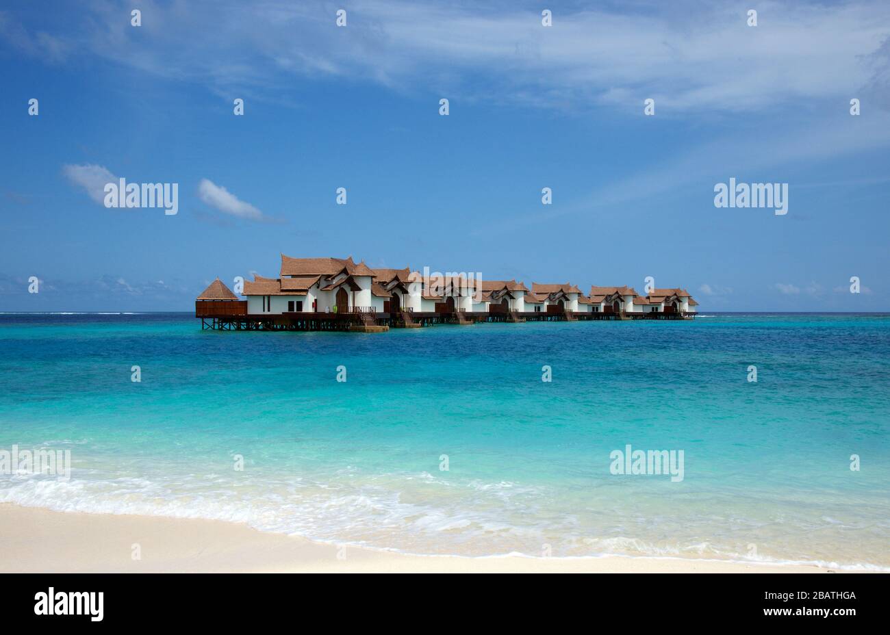 Water Villas Resort South Malé Atoll Maldives Banque D'Images