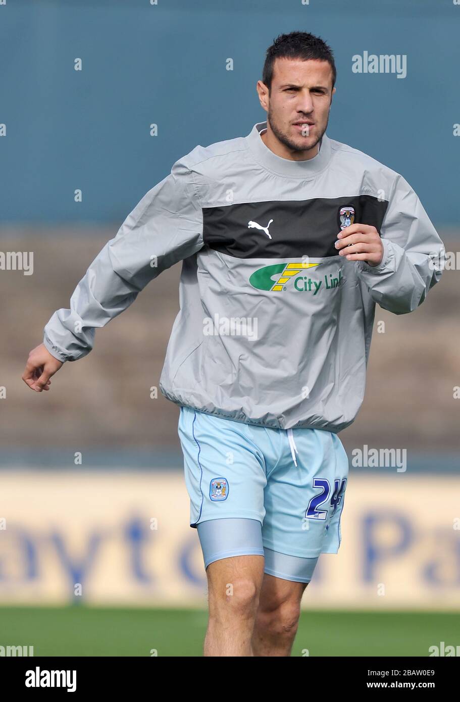 Richard Wood, Coventry City pendant l'échauffement Banque D'Images