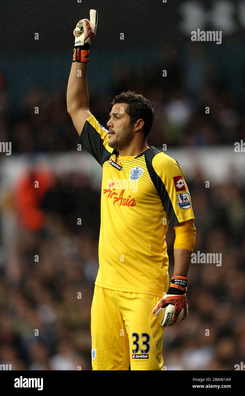 Soares Julio Cesar, gardien de but des Queens Park Rangers Banque D'Images